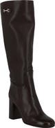 FERRAGAMO Ovidio Knee High Leather Boot