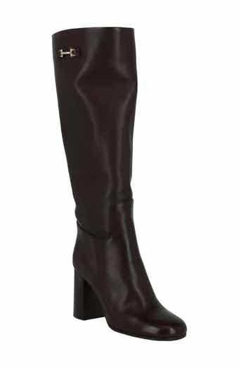 FERRAGAMO Ovidio Knee High Leather Boot
