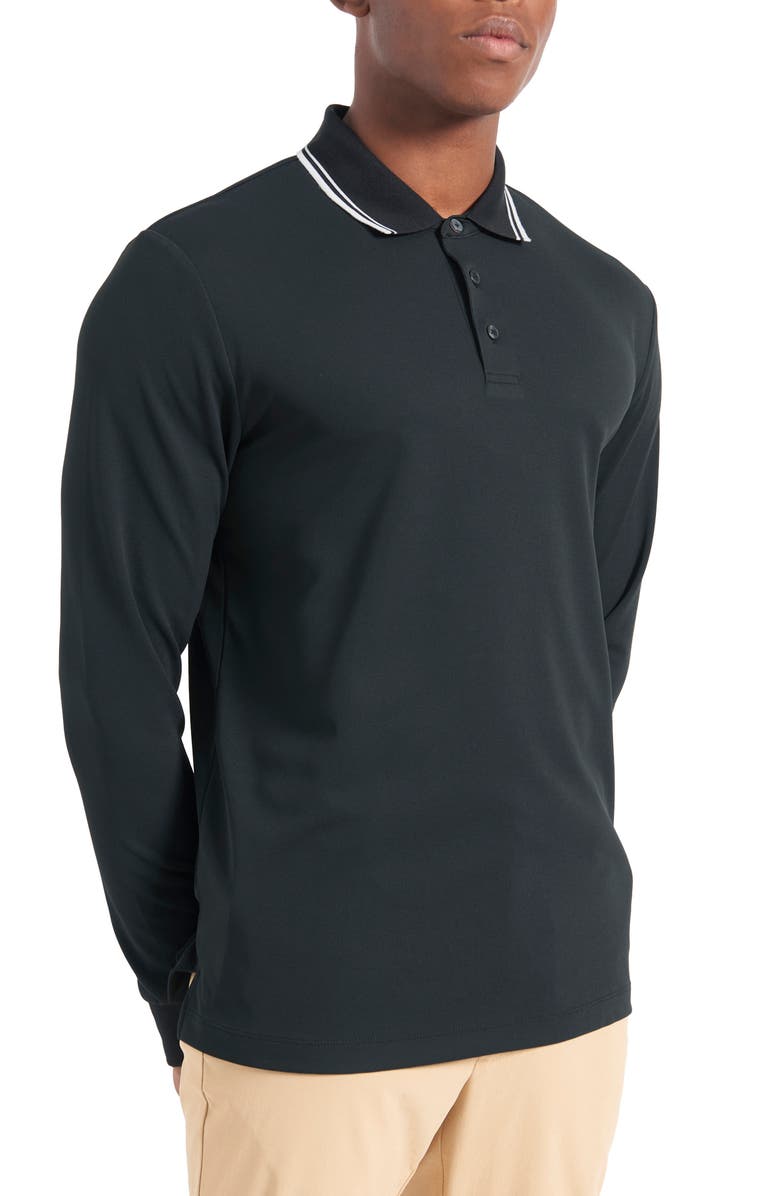 Ben Sherman 360 Motion Long Sleeve Polo Shirt, Main, color, 