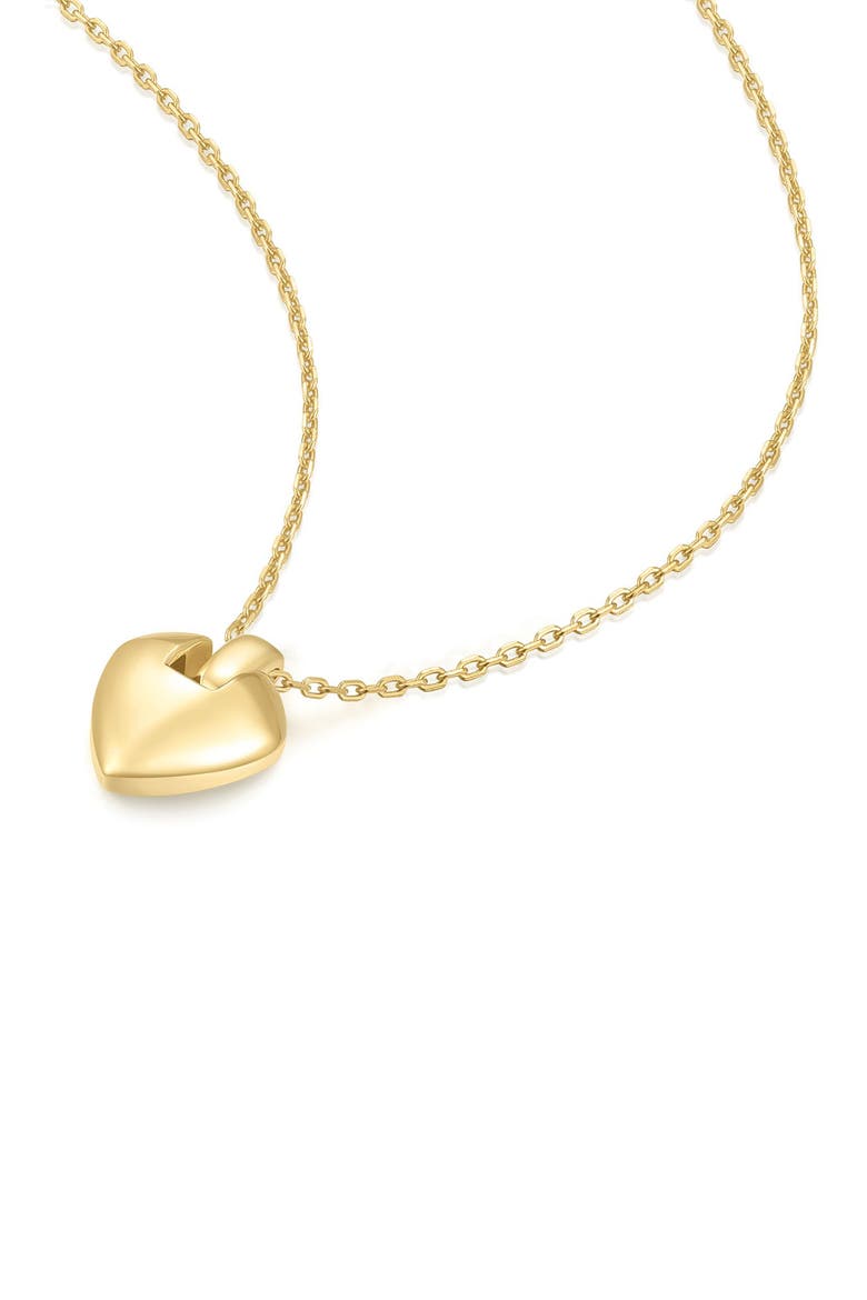 Shield Pendant Necklace, Alternate, color, SHINY GOLD