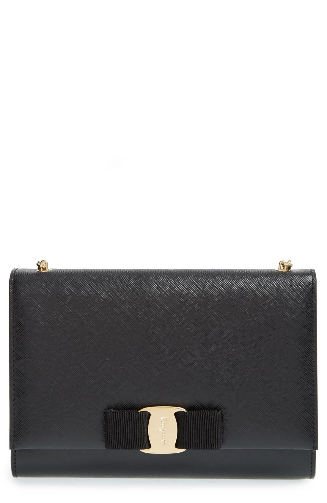 FERRAGAMO Salvatore Ferragamo Vara Clutch, Main, color, 
