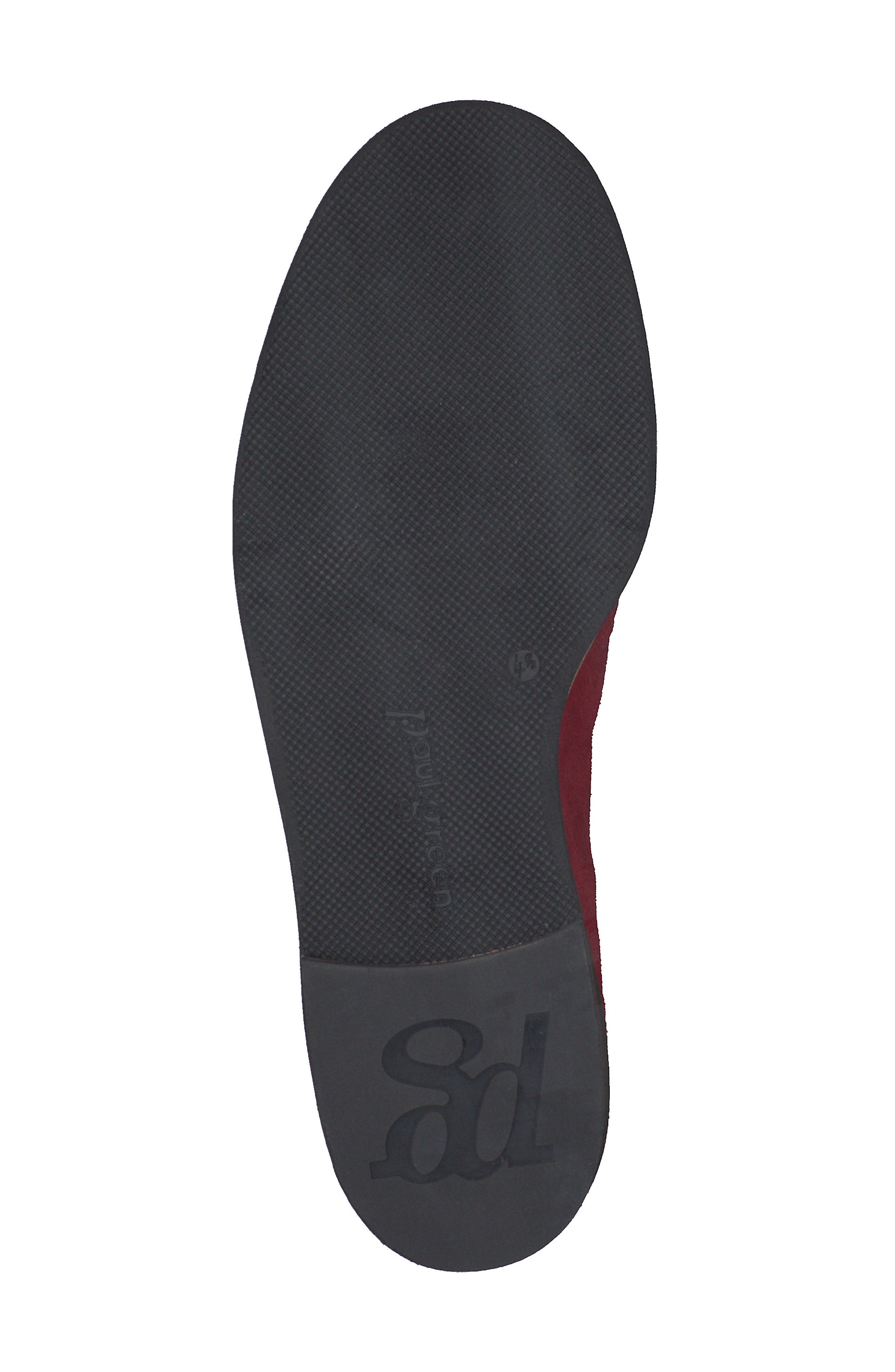 Shelby Moc Toe Slip-On Flat, Alternate, color, RED SOFT SUEDE