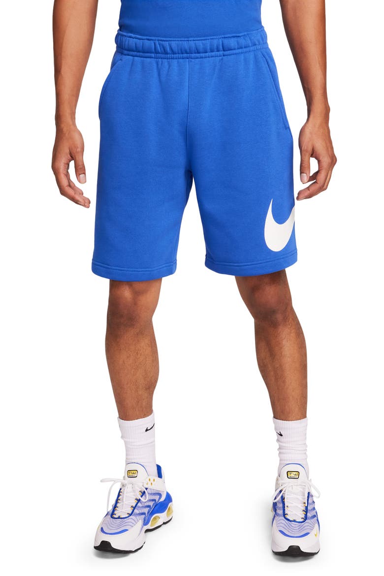Sportswear Club Shorts, Main, color, GAME ROYAL/ WHITE/ WHITE