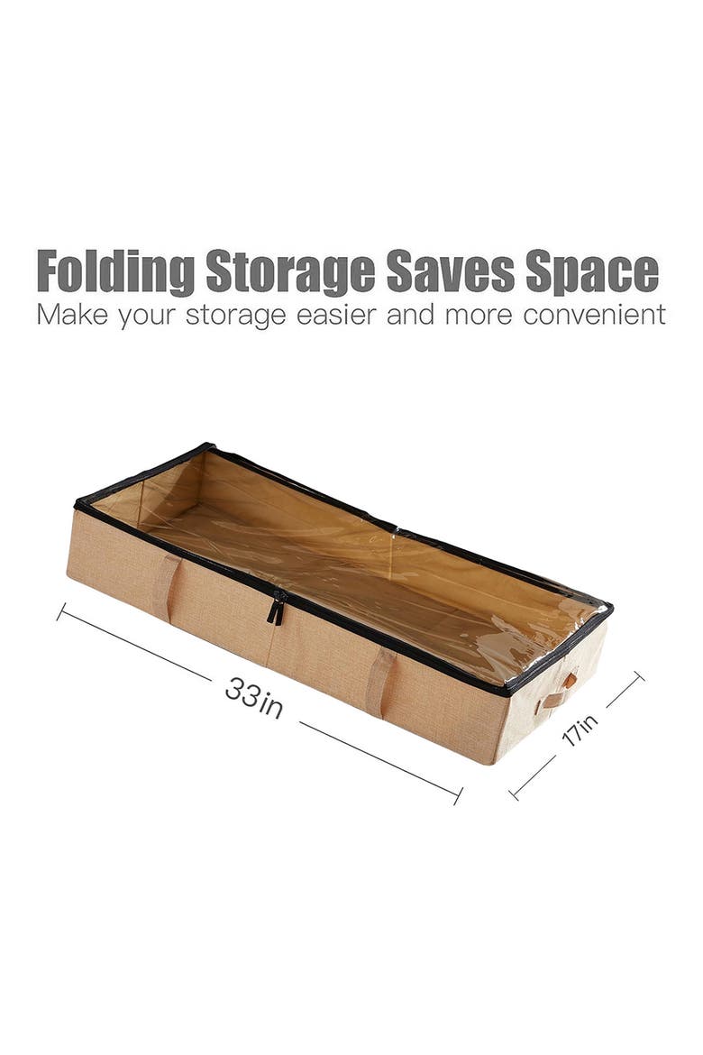 2-Pack Foldable Storage Boxes, Alternate, color, OFF-WHITE