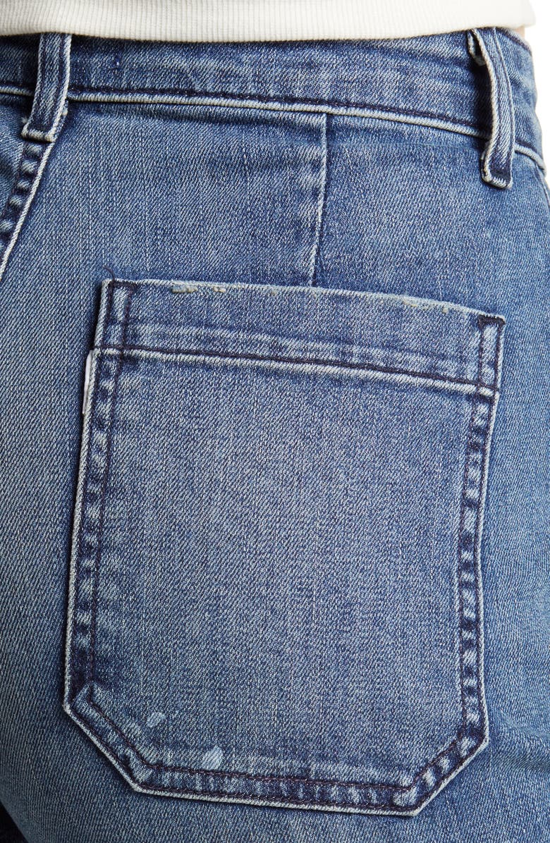 ASKK NY Sailor High Waist Wide Leg Jeans, Alternate, color, 