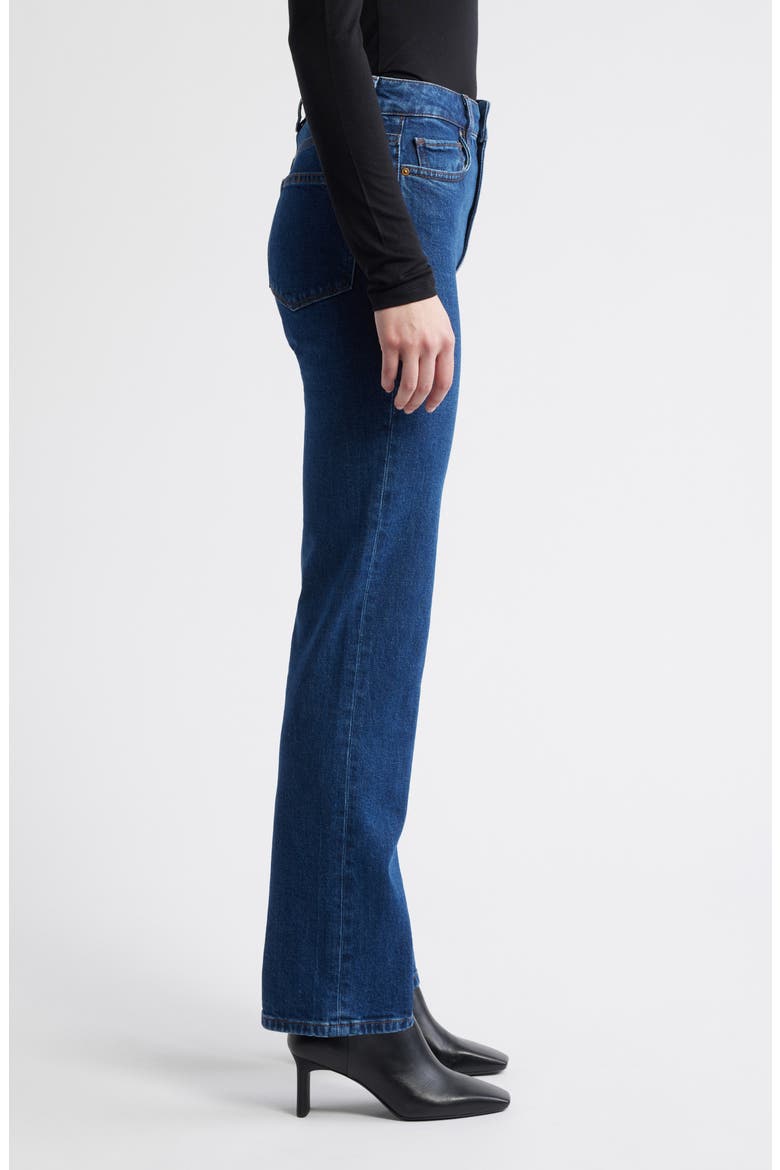 Stevie High Waist Straight Leg Jeans, Alternate, color, ENFIELD