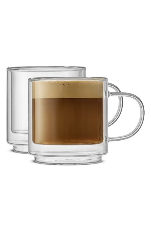 Joyjolt Set Of 2 Double Walled Mugs