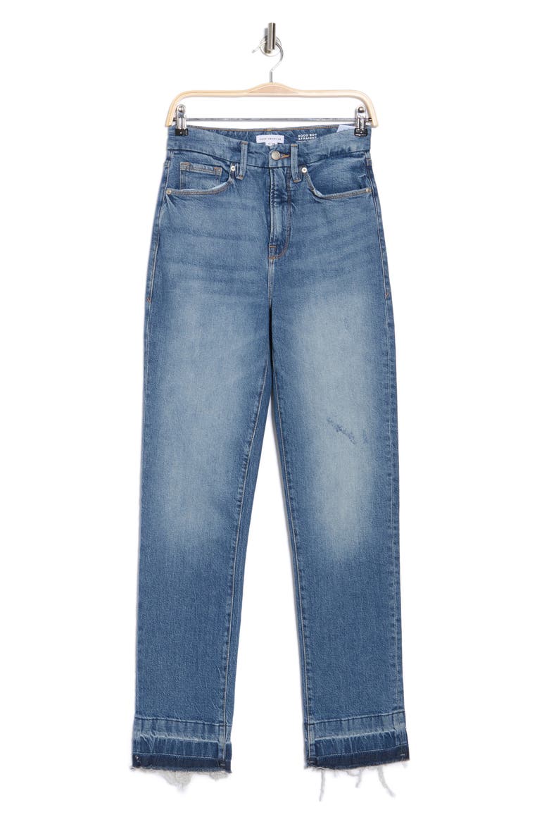 Good Boy Release Hem High Waist Boyfriend Jeans, Alternate, color, I706
