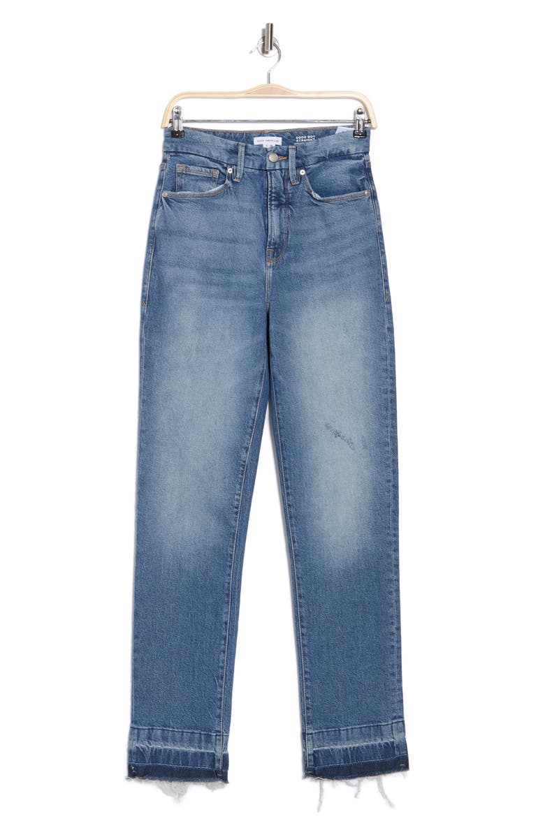 Good Boy Release Hem High Waist Boyfriend Jeans