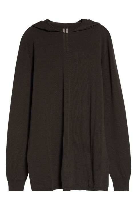 Oversize Hooded Wool Sweater