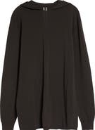 Rick Owens Oversize Hooded Wool Sweater