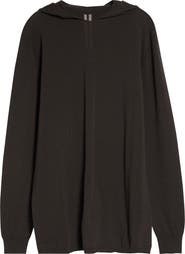 Rick Owens Oversize Hooded Wool Sweater