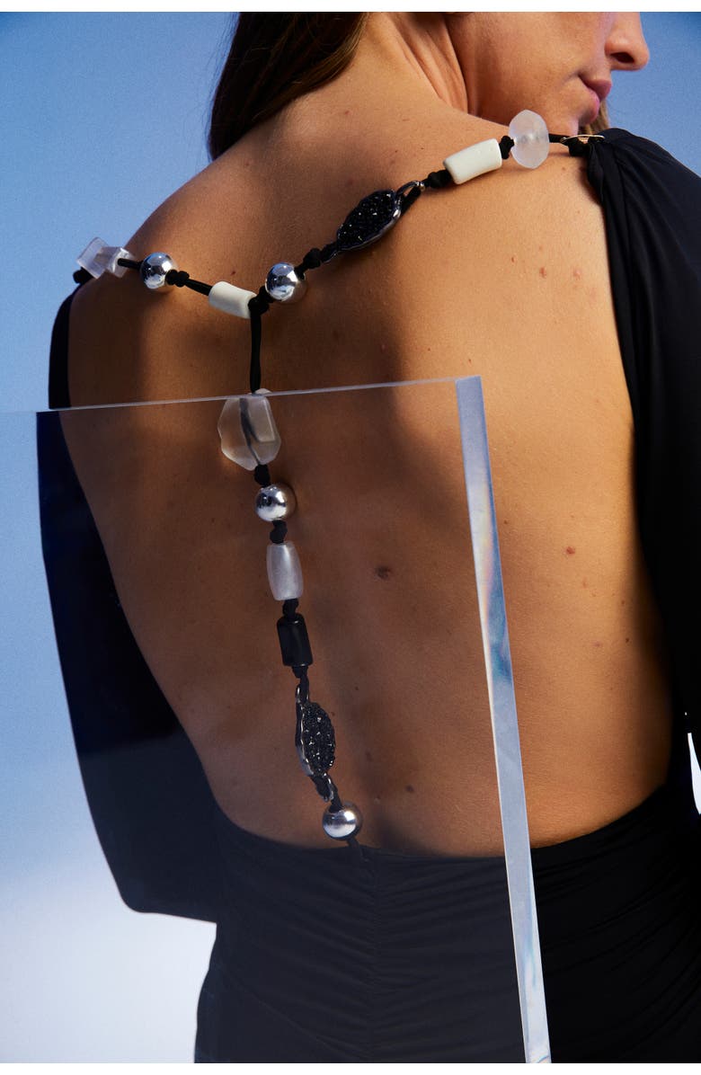 Nocturne Open Back Long Sleeve Maxi Dress, Alternate, color,