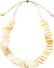 LIKHA Playa Square Tiles Mother-Of-Pearl Necklace