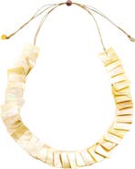 LIKHA Playa Square Tiles Mother-Of-Pearl Necklace
