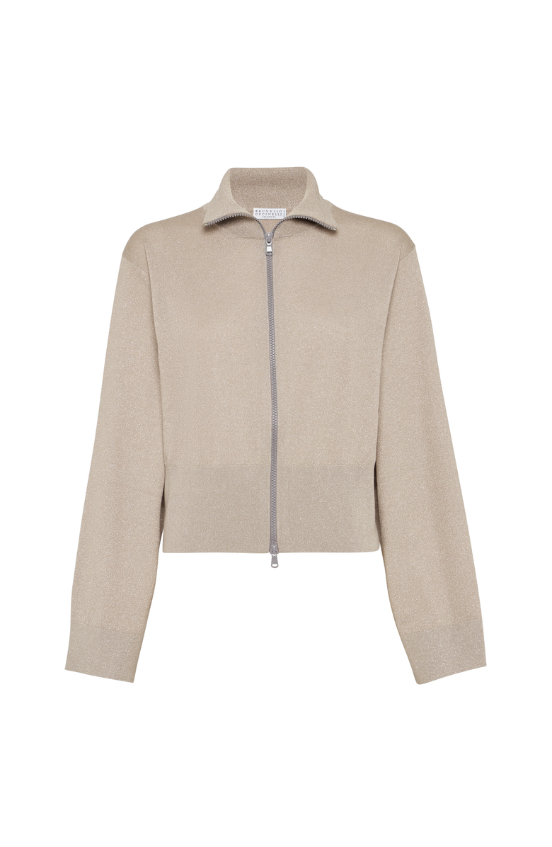 Brunello Cucinelli Lightweight knit cardigan, Main, color, Camel