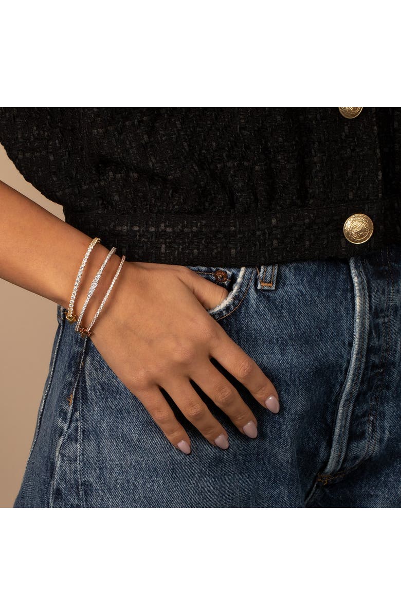 BY ADINA EDEN CZ Graduated Tennis Bangle Bracelet, Alternate, color, 