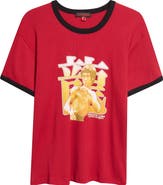 LU'U DAN Bruce Lee Rib Cotton Ringer T-Shirt