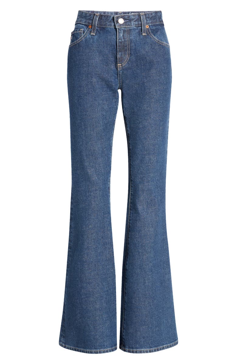 AG Angeline Mid Rise Flare Jeans, Alternate, color, Lake Blue