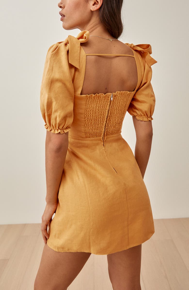 Reformation Spring Bow Sleeve Dress, Alternate, color, 