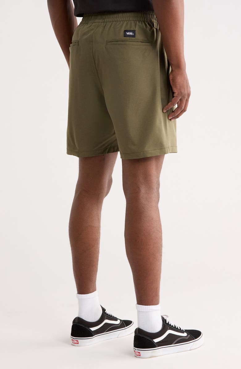 Vans Range Relaxed Water Resistant Sport Shorts, Alternate, color, Mossy Olive