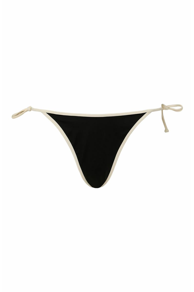 Cleo Bikini Bottom, Alternate, color, BLACK/EGRET