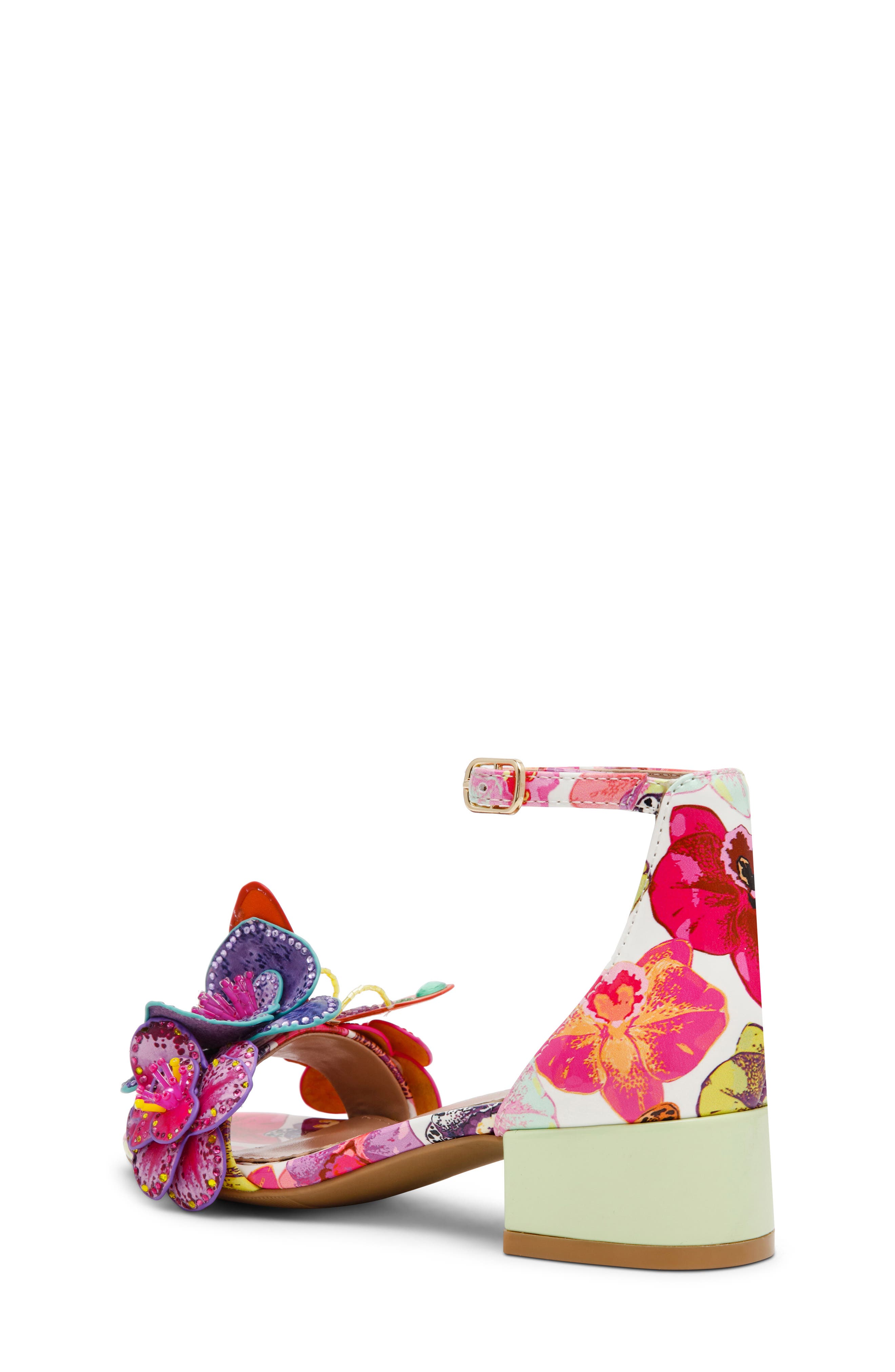 Kids' Camil Ankle Strap Sandal, Alternate, color, WHITE MULTI