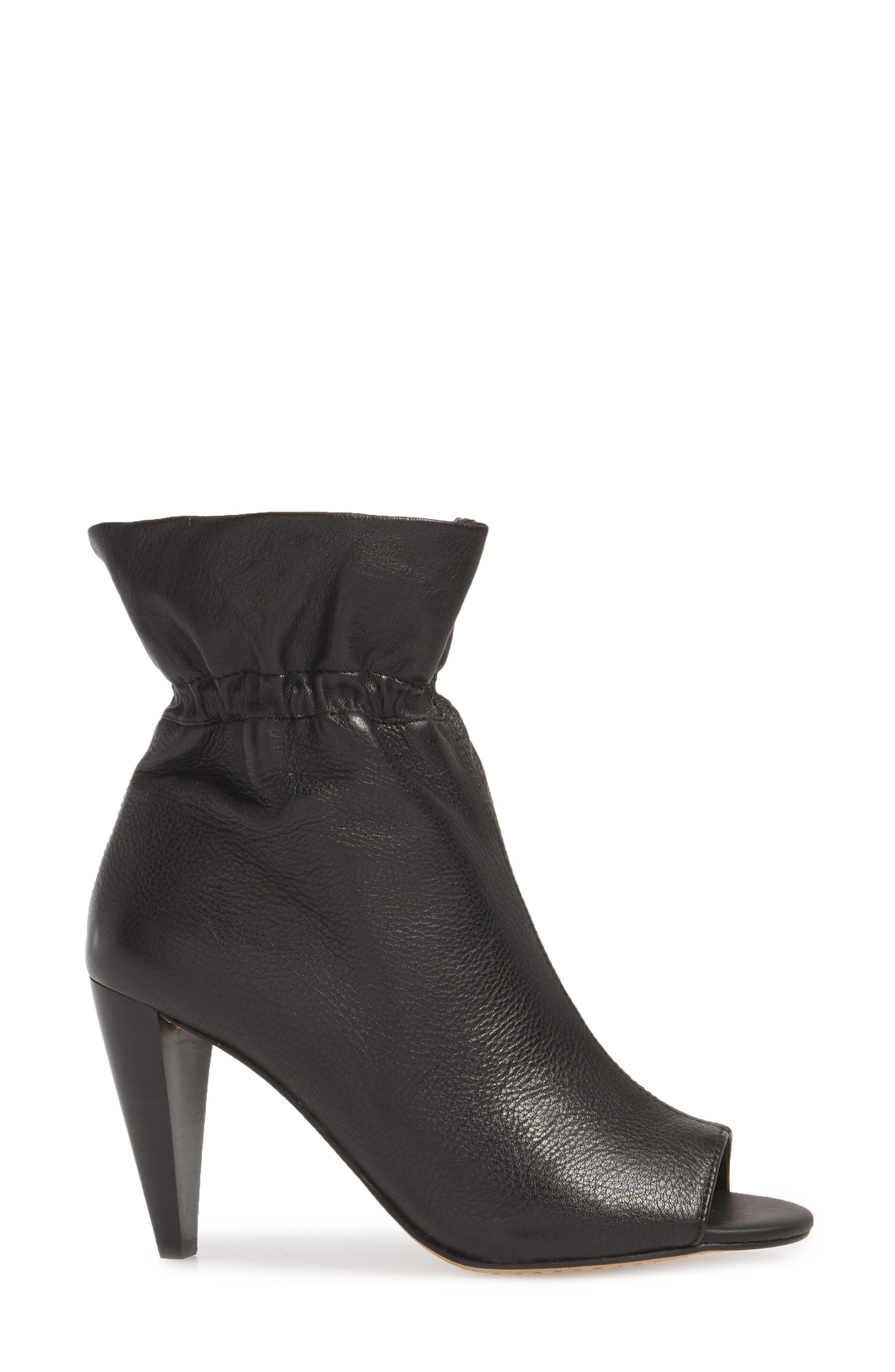 Addiena Bootie, Alternate, color, BLACK LEATHER