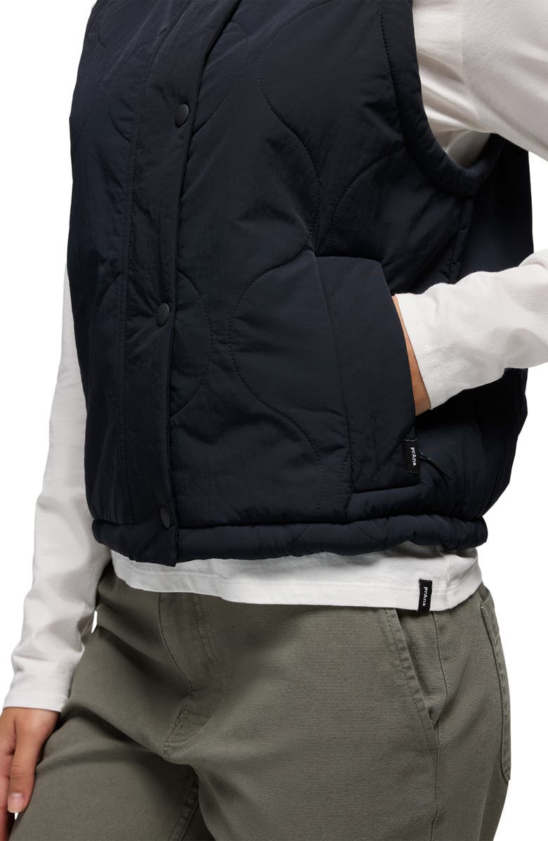 prAna Encinitas Quilted Vest, Alternate, color, Black