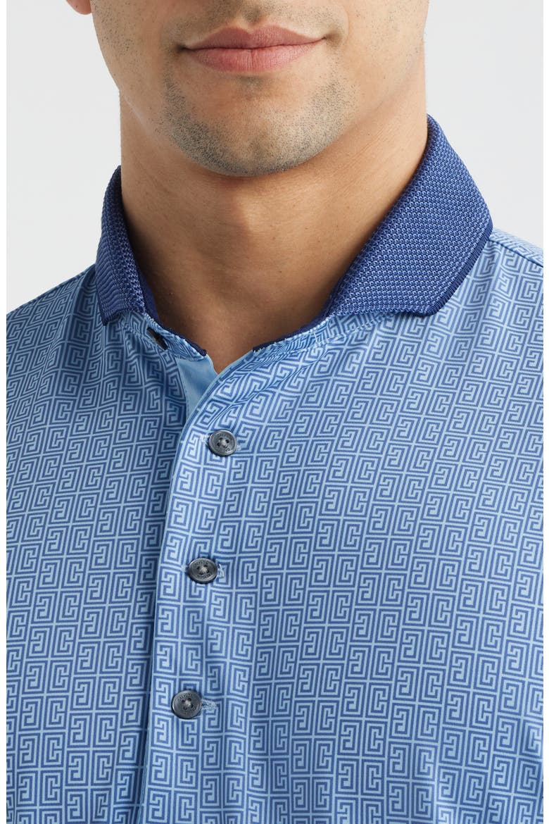 Pathfinder Logo Print Performance Golf Polo, Alternate, color, WOLF BLUE