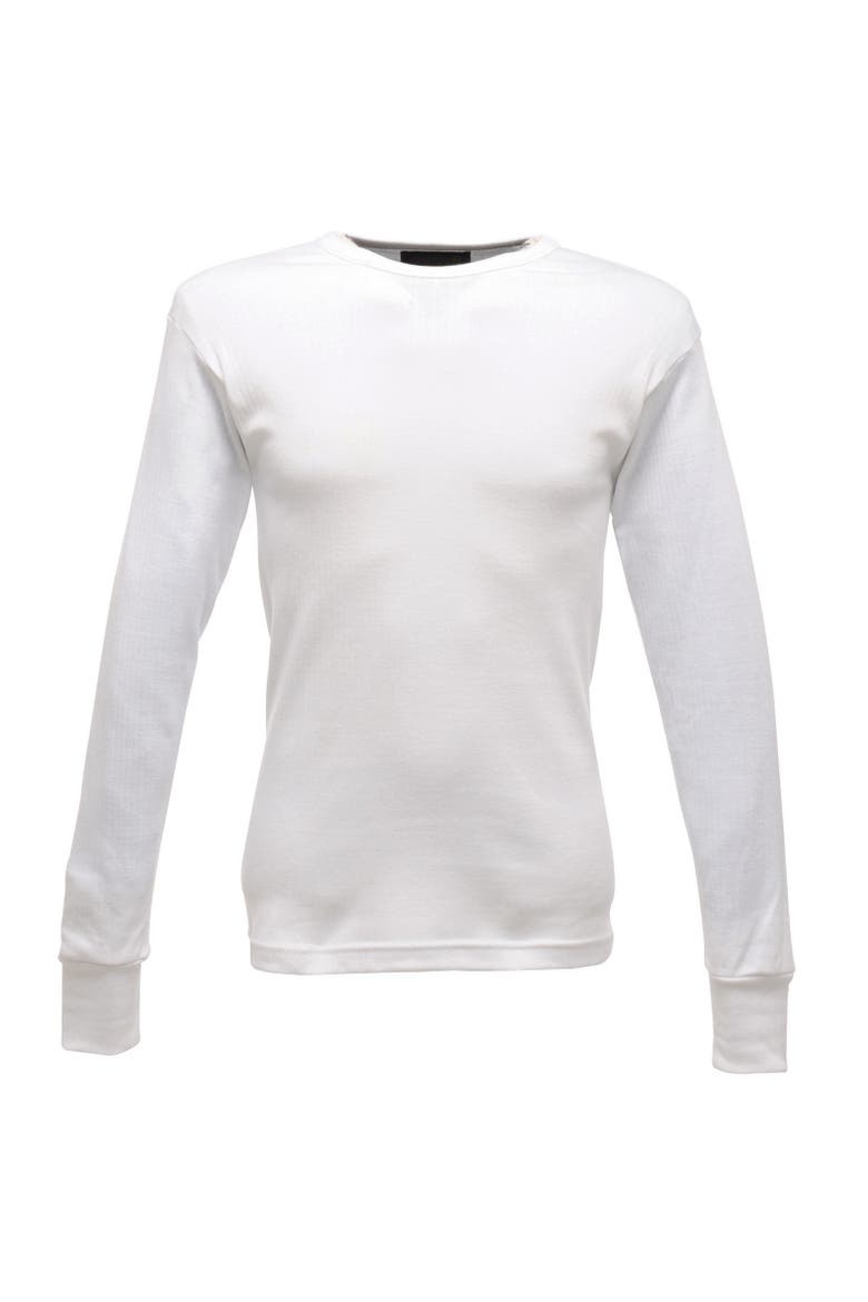 Thermal Underwear Long Sleeve Vest / Top, Main, color, White