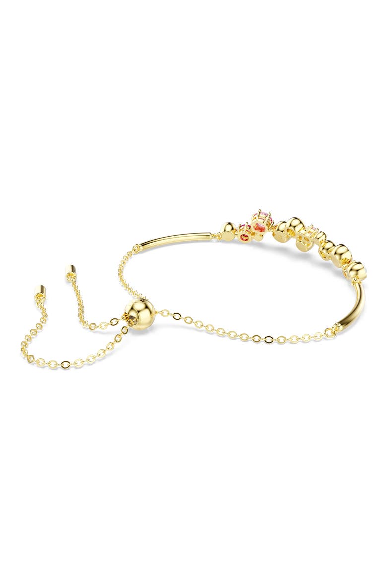 Constella Crystal & Zirconia Bracelet, Alternate, color, GOLD/ RED