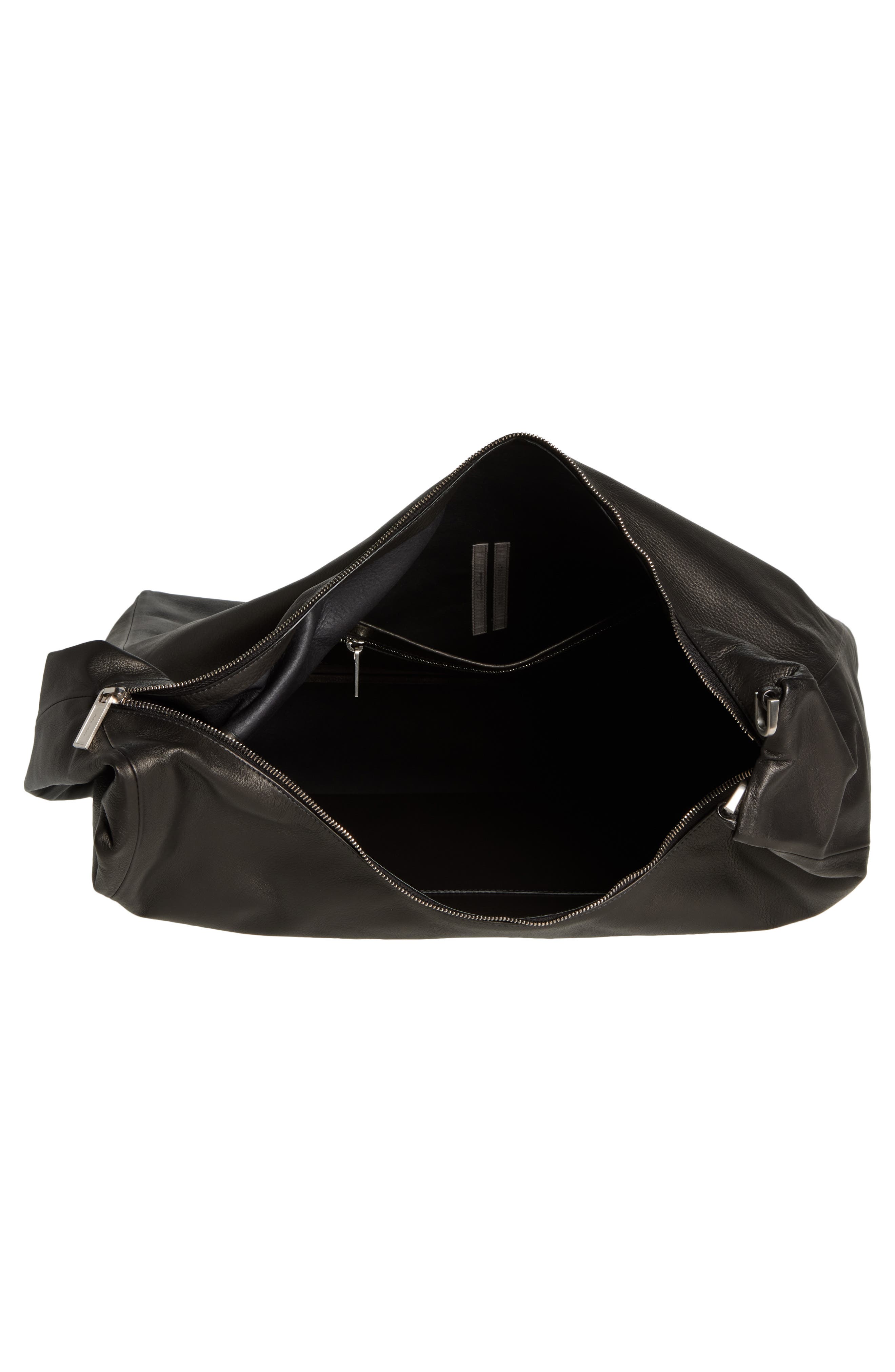 Rick Owens Cerberus Leather Hobo Bag, Alternate, color, 