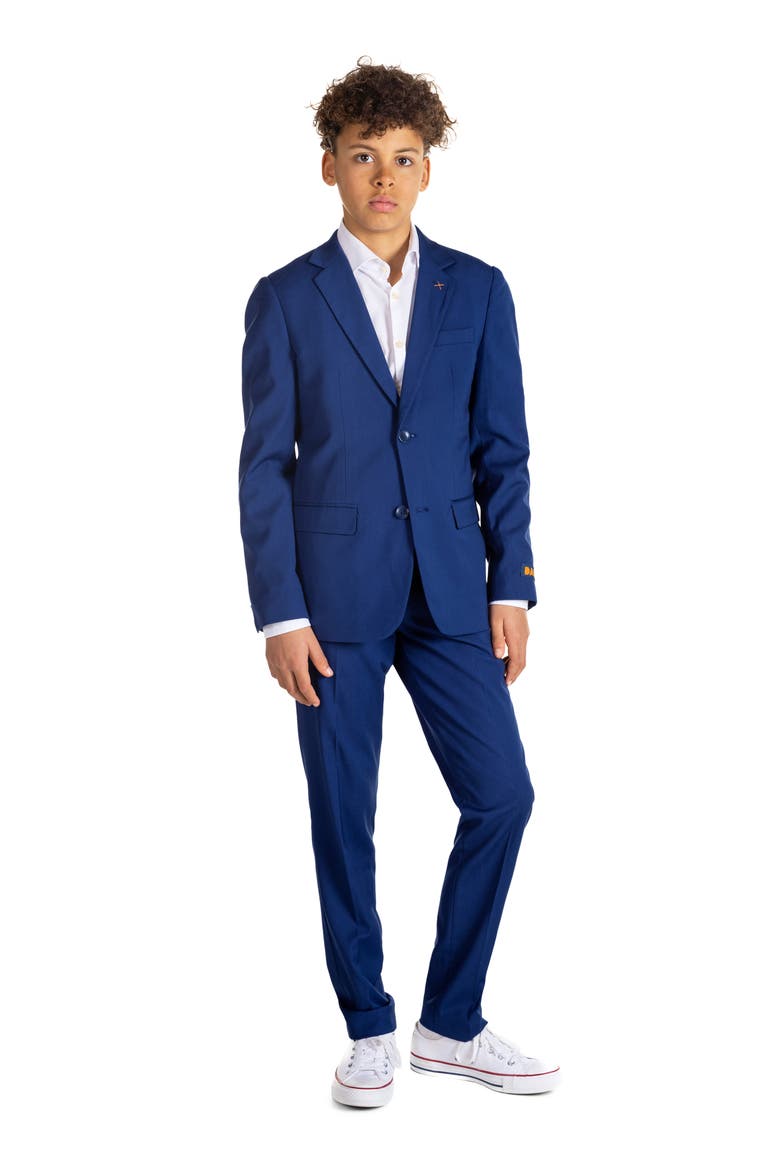 Kids' Daily Deep Blue Two-Piece Suit, Main, color, NAVY