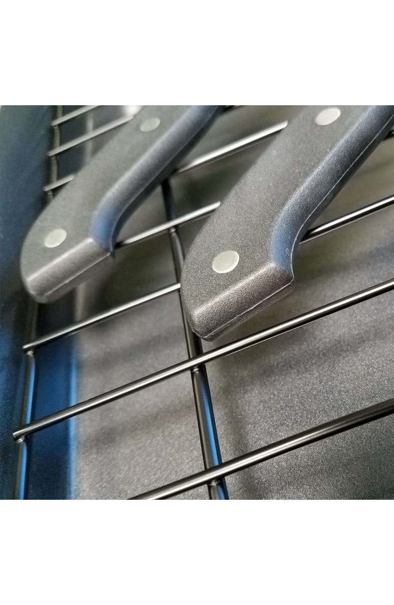 Gibson Home Reilly 4-Piece Non-Stick Carbon Steel Roaster Set, Alternate, color, Black