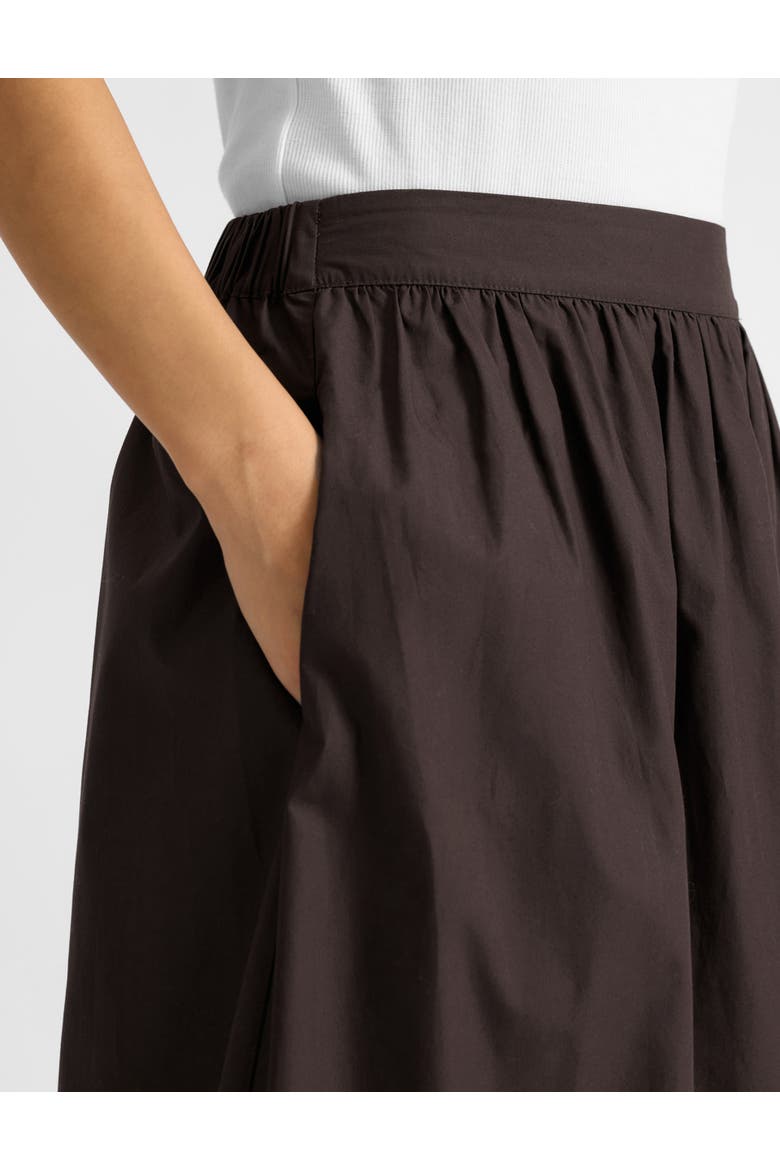 Cotton Full Skirt, Alternate, color, Chocolate