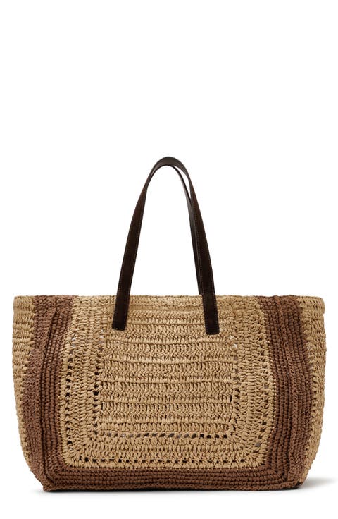 Rosia Raffia Tote