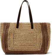 Reiss Rosia Raffia Tote