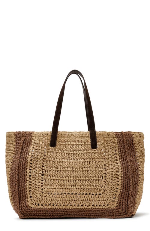 Reiss Rosia Raffia Tote in Natural at Nordstrom