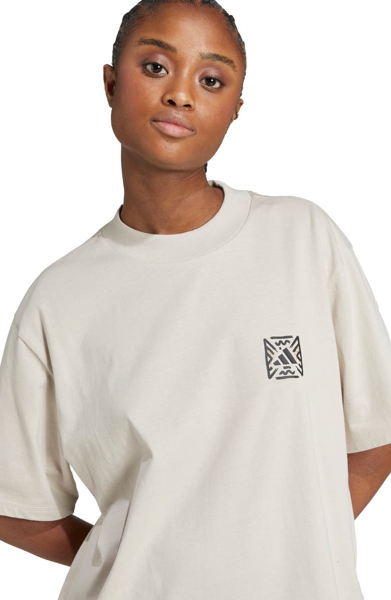 adidas Animal Graphic T-Shirt, Alternate, color, Wonder Alumina