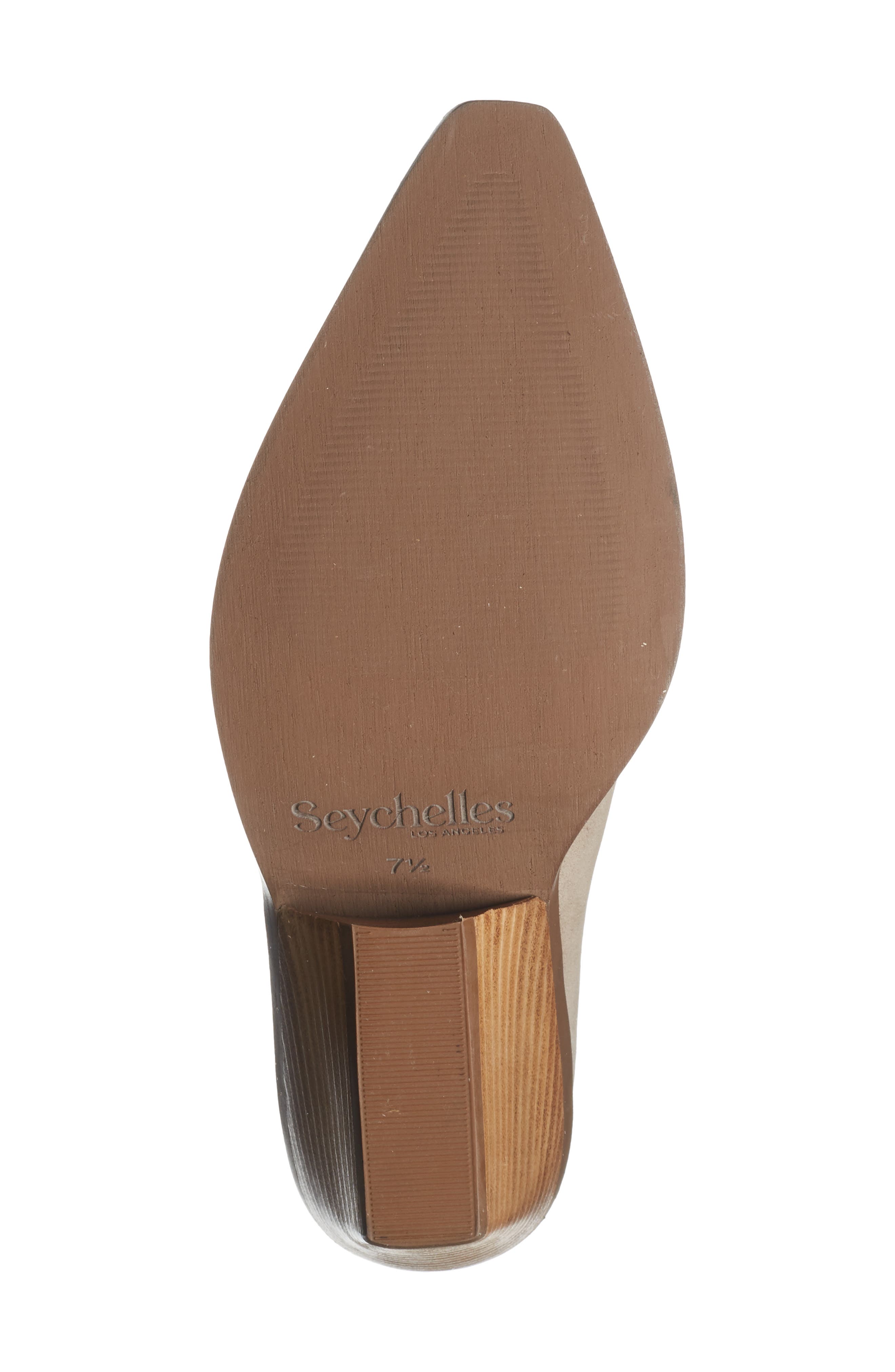 Seychelles Sedona Pointy Toe Bootie, Alternate, color, Taupe