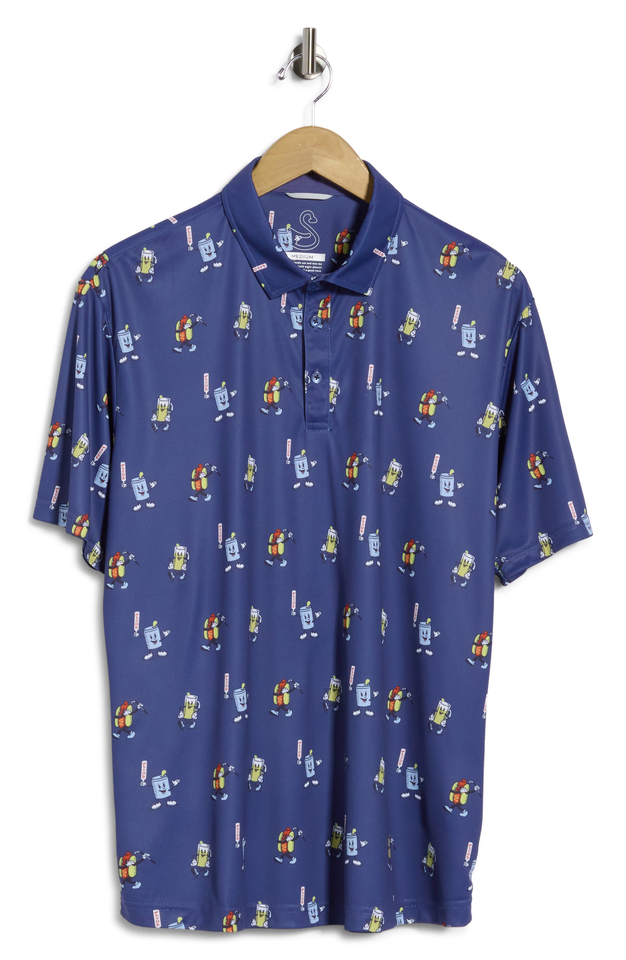 Combs Snack Print Golf Polo