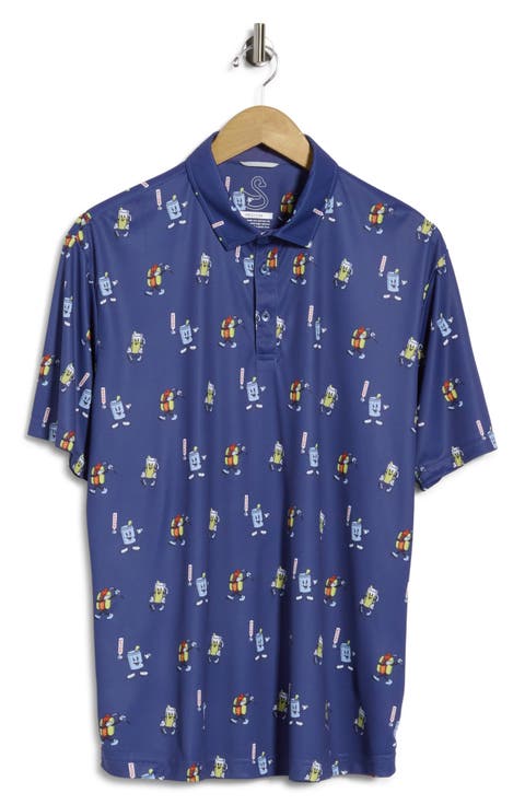 Combs Snack Print Golf Polo