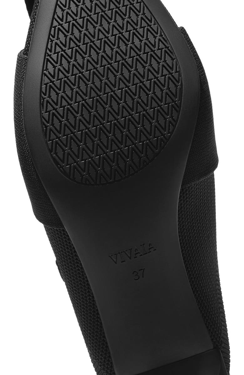 VIVAIA Pointed-Toe Bow Sandals, Alternate, color, Black