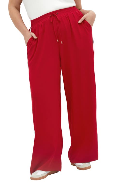 City Chic Lilia Joggers In Red