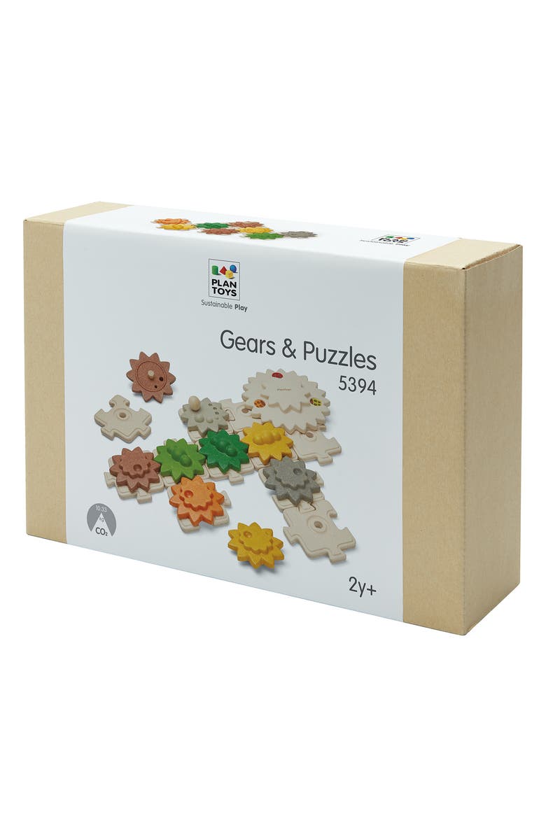 PlanToys<sup>®</sup> Gears & Puzzles Toy, Alternate, color,