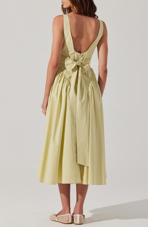 Astr The Label Vinya Cotton Dress In Pistachio