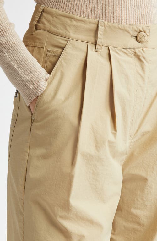 Saks Potts Lele Baggy Straight Leg Pants In Oat