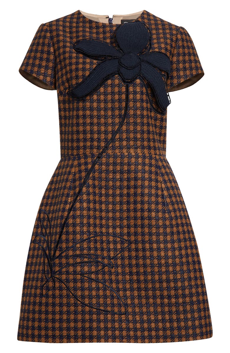 Oscar de la Renta SHORT SLEEVE SMALL CHECK TWEED, Alternate, color, 