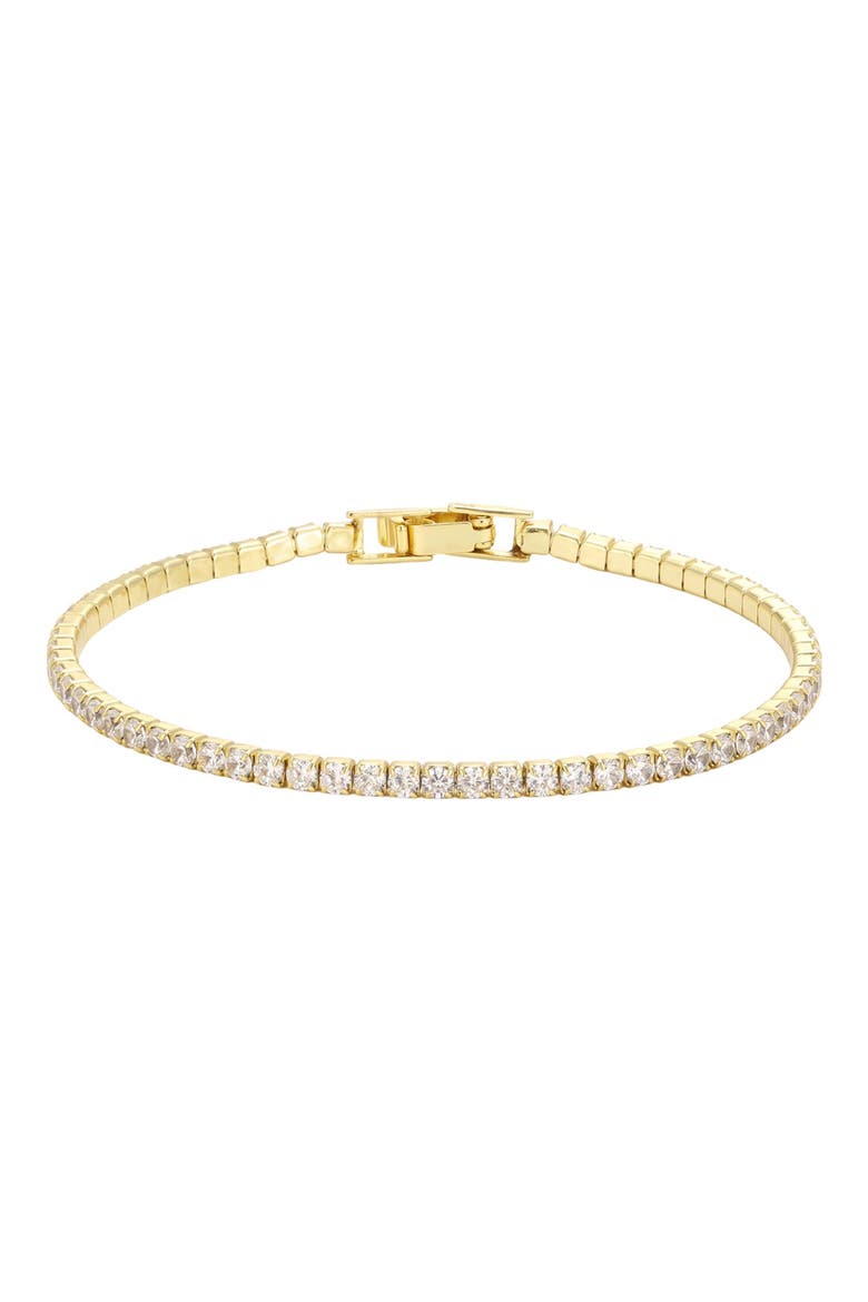 Cubic Zirconia Tennis Bracelet, Main, color, GOLD